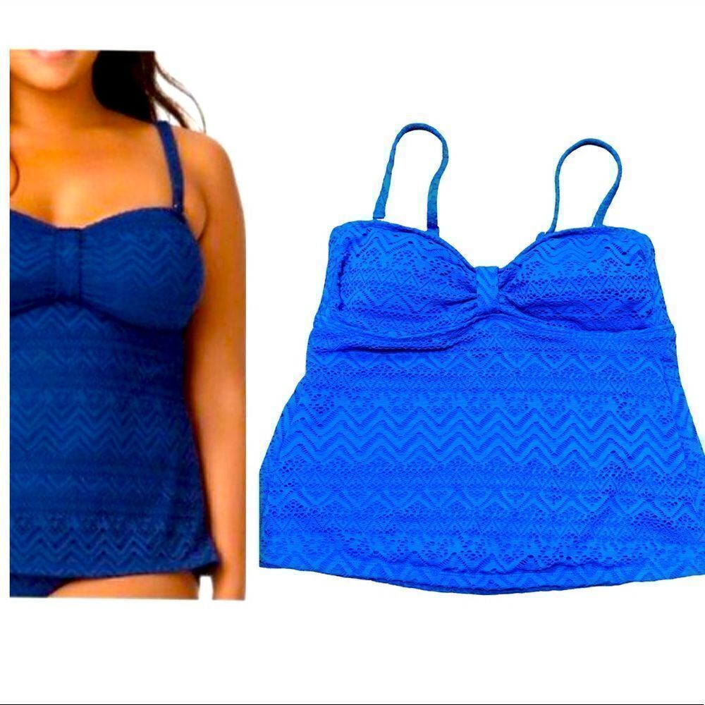 CATALINA Crochet-like Lace Tankini Top